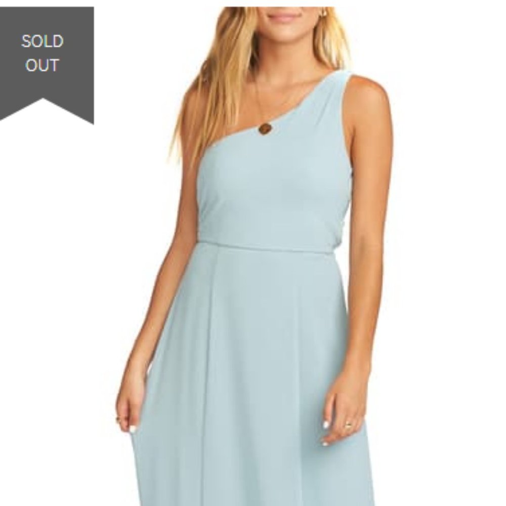 Show Me Your Mumu Eliza One Shoulder Steel Blue